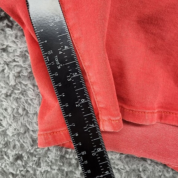 Lane Bryant Shorts Womens 26 Red Essential High Rise Stretch Girlfriend Denim - Picture 6 of 9